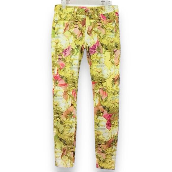 TED BAKER Danelle Floral Teapot Print Jeans size 26 - Picture 1 of 9
